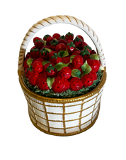 Vintage Mottahedeh Strawberry Lidded Basket