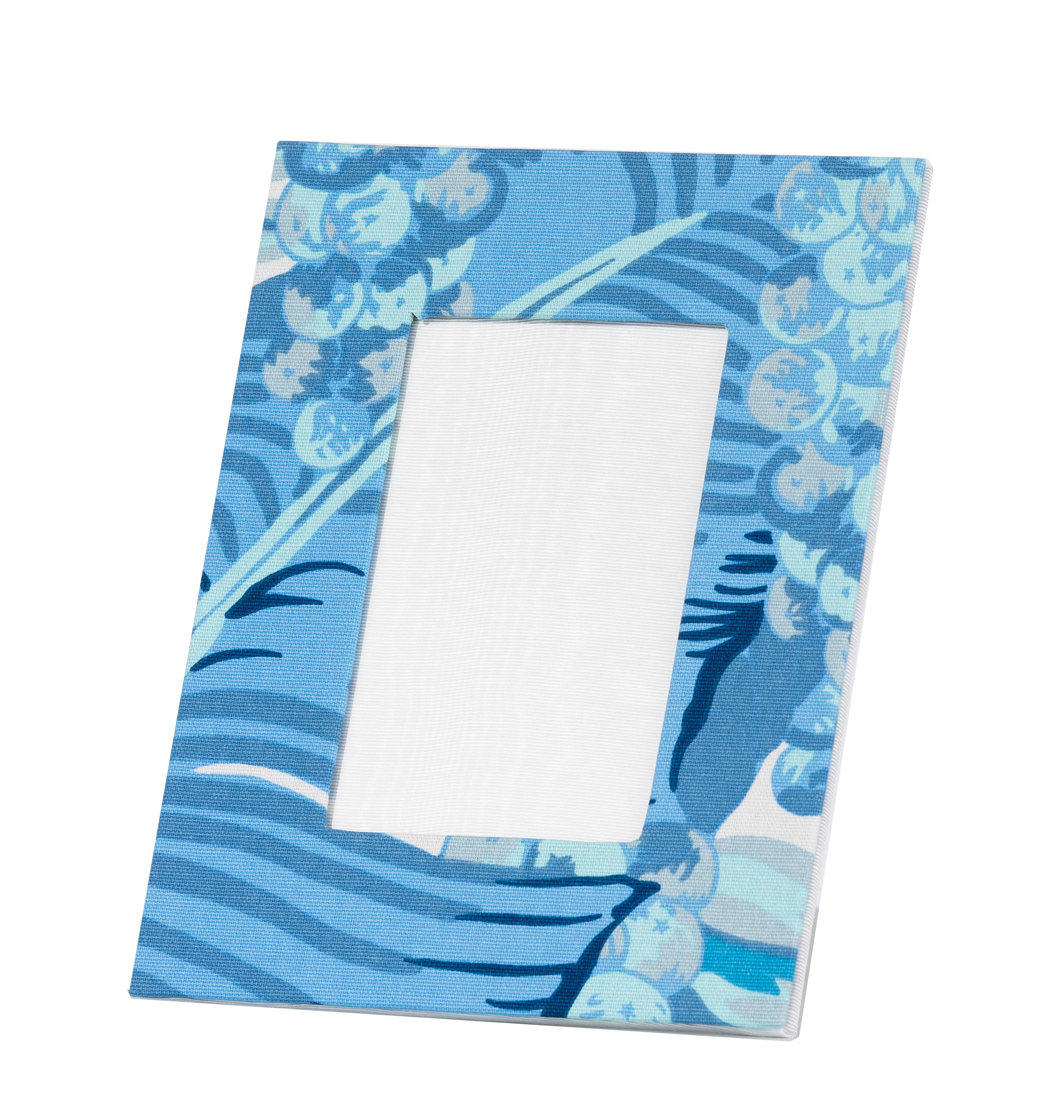 Draper Fabric Picture Frame - Brazilliance Blue