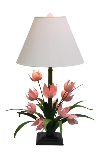 Carleton's Tulip Lamp - Pink