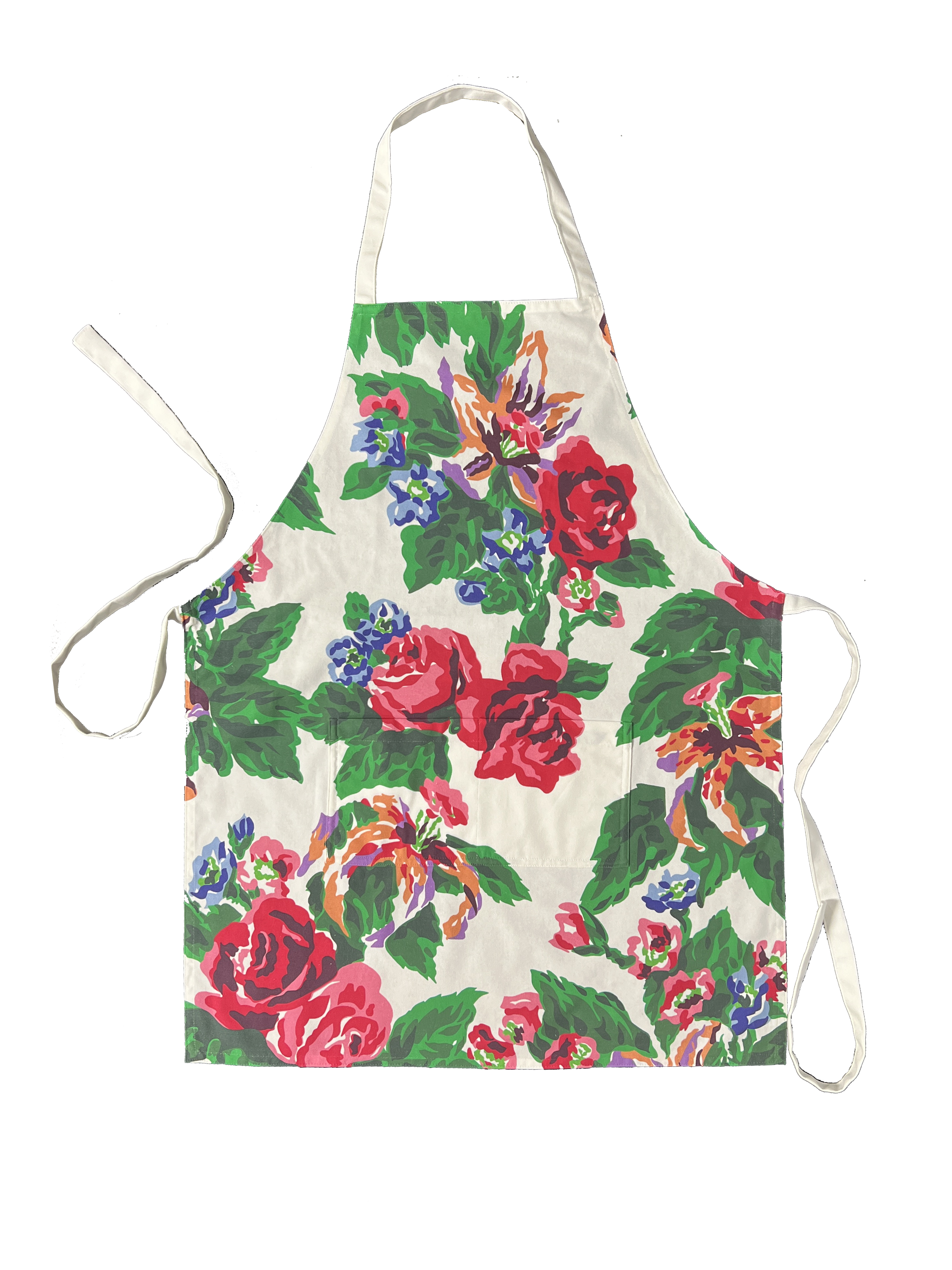 Draper Fabric Apron - Fazenda Lily Red