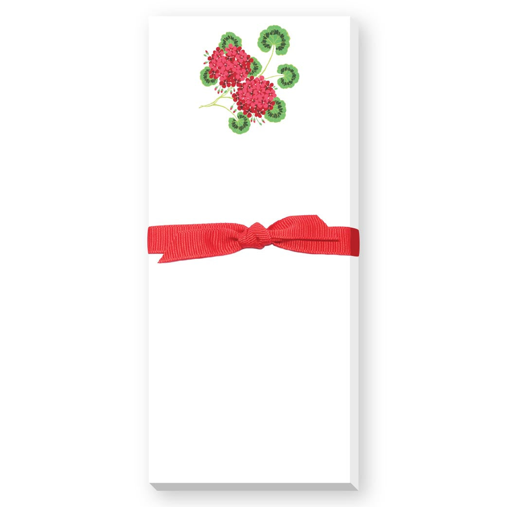 Geranium Notepad Skinny