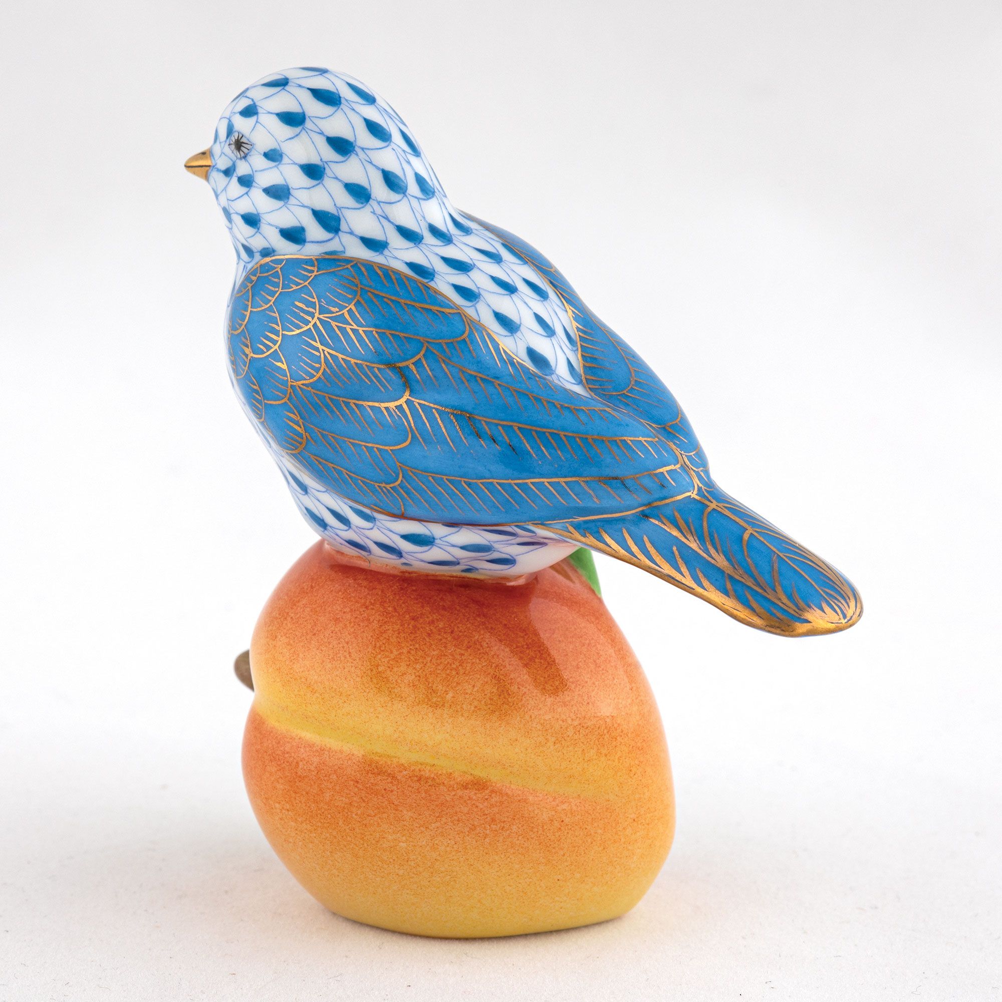 Herend Bird on Peach