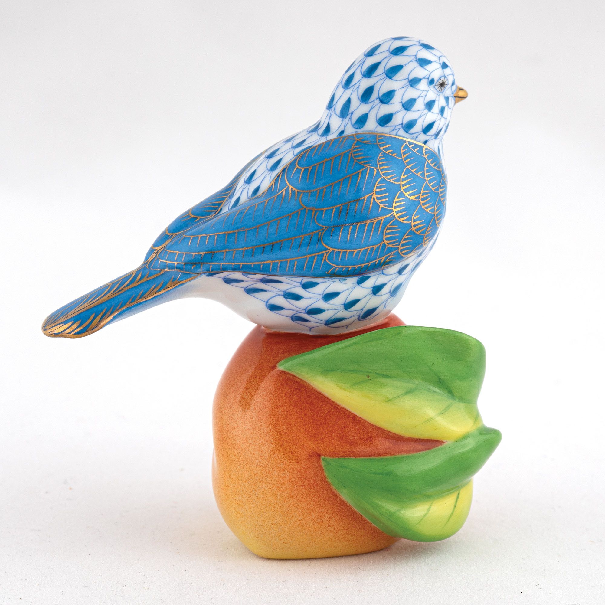Herend Bird on Peach