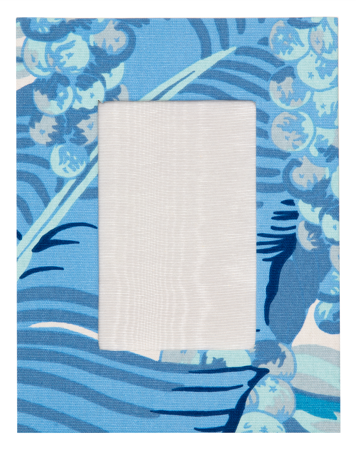 Draper Fabric Picture Frame - Brazilliance Blue