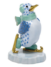 Herend Ice Skating Penguin