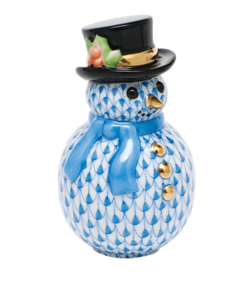 Herend Snowman With Scarf