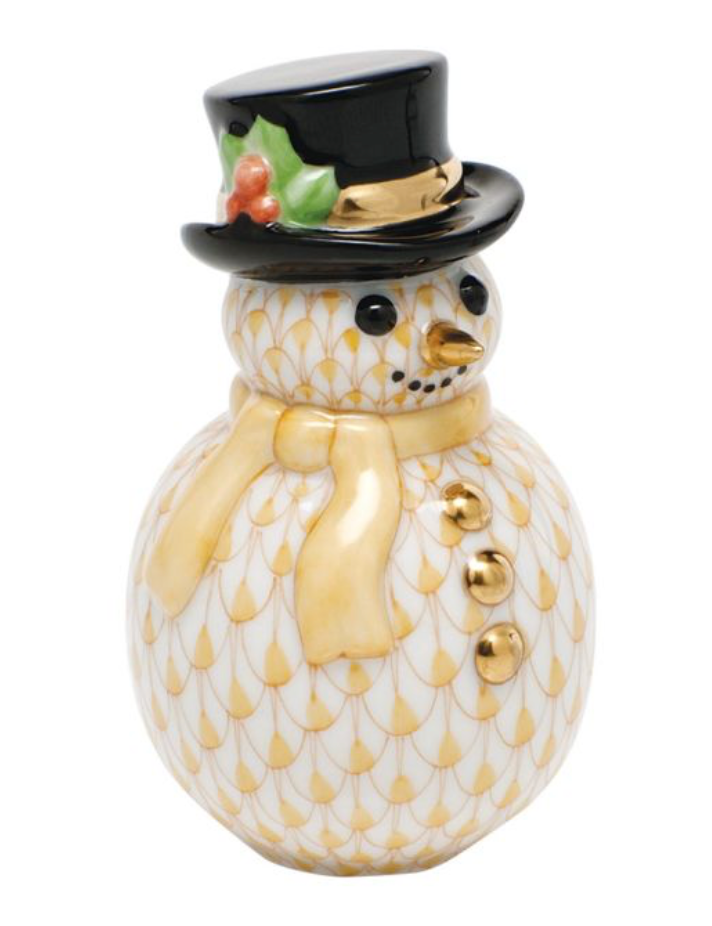 Herend Snowman With Scarf