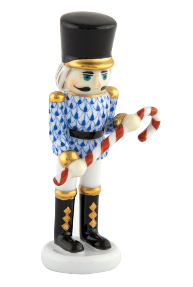Herend Nutcracker With Candy Cane