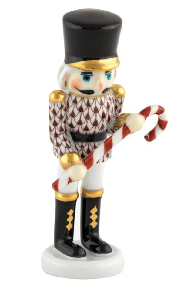 Herend Nutcracker With Candy Cane
