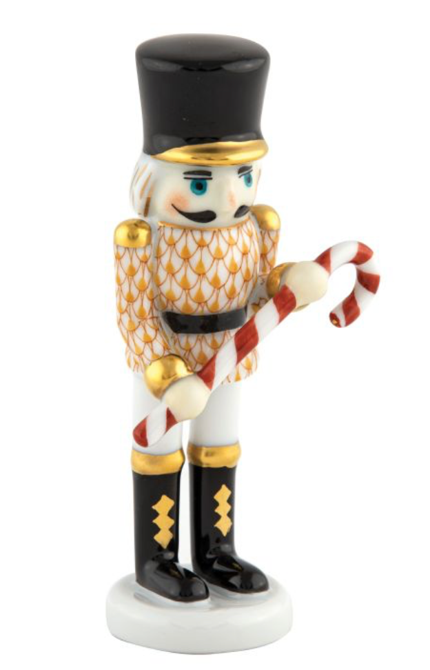 Herend Nutcracker With Candy Cane