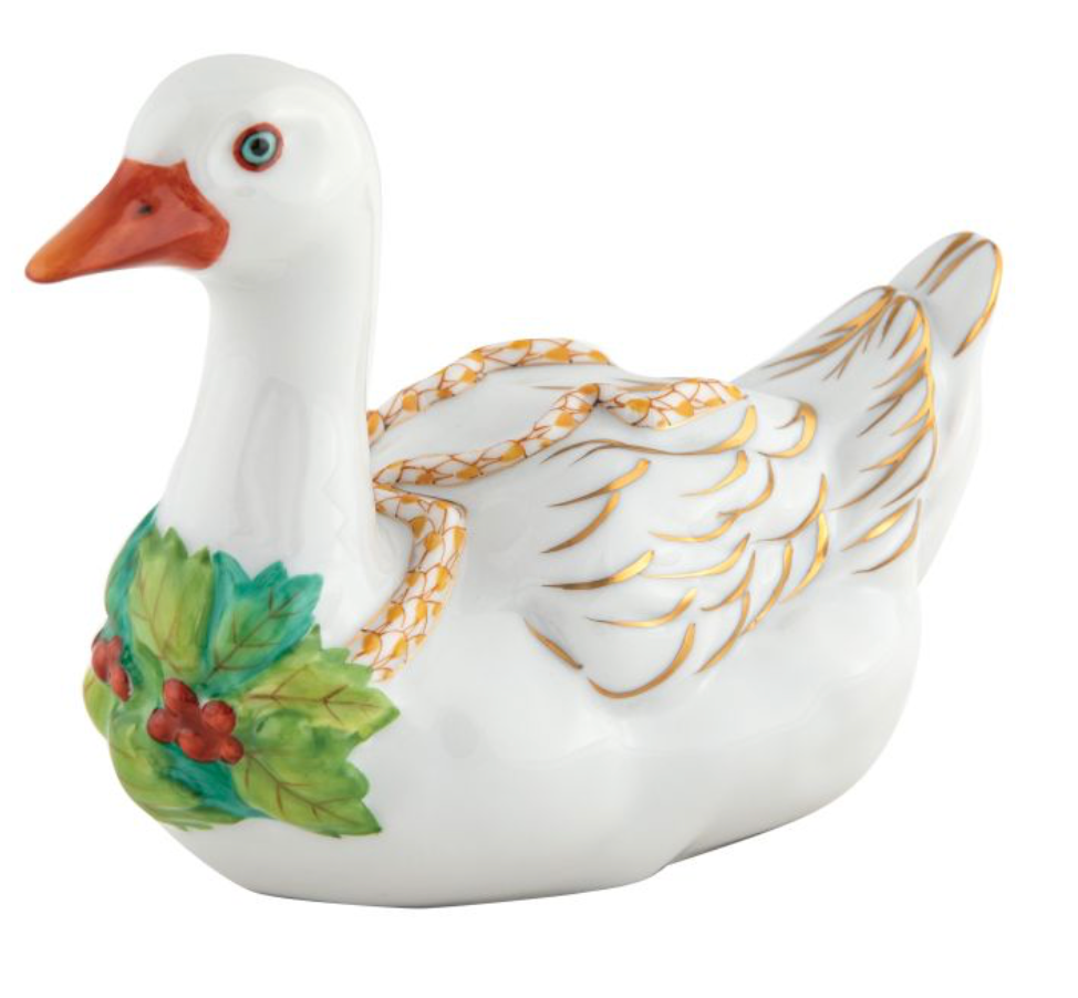 Herend Christmas Goose