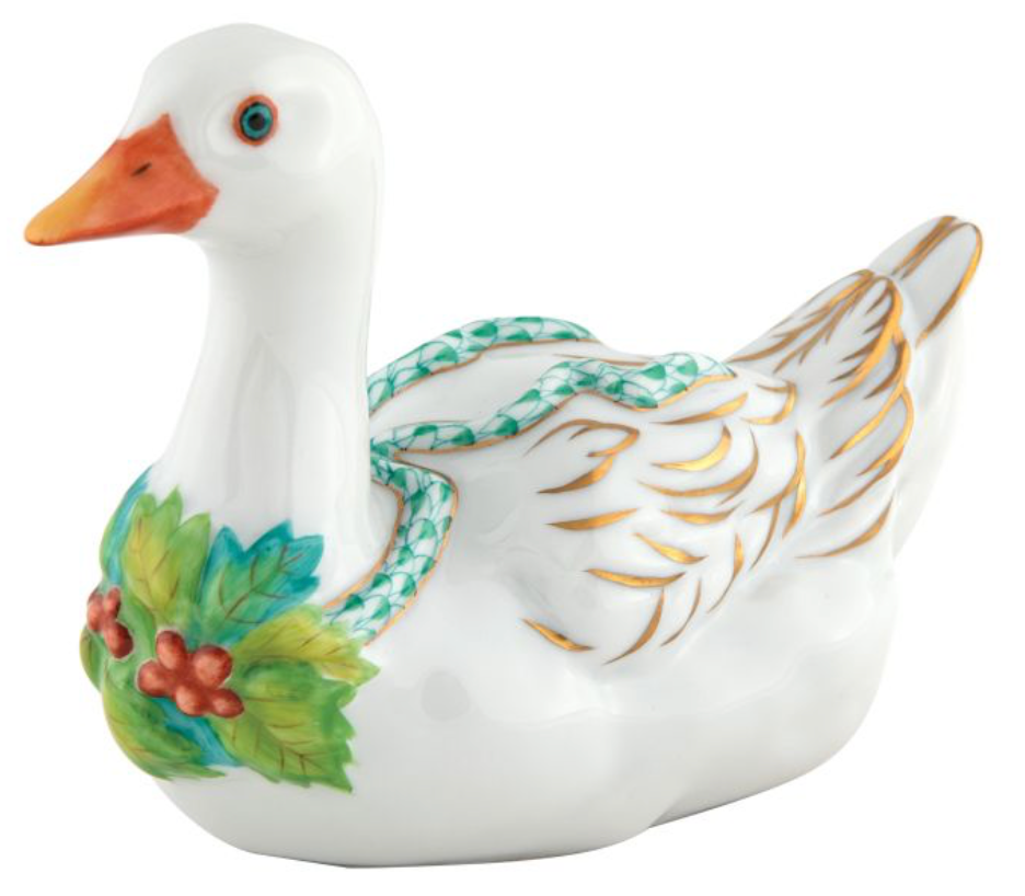 Herend Christmas Goose