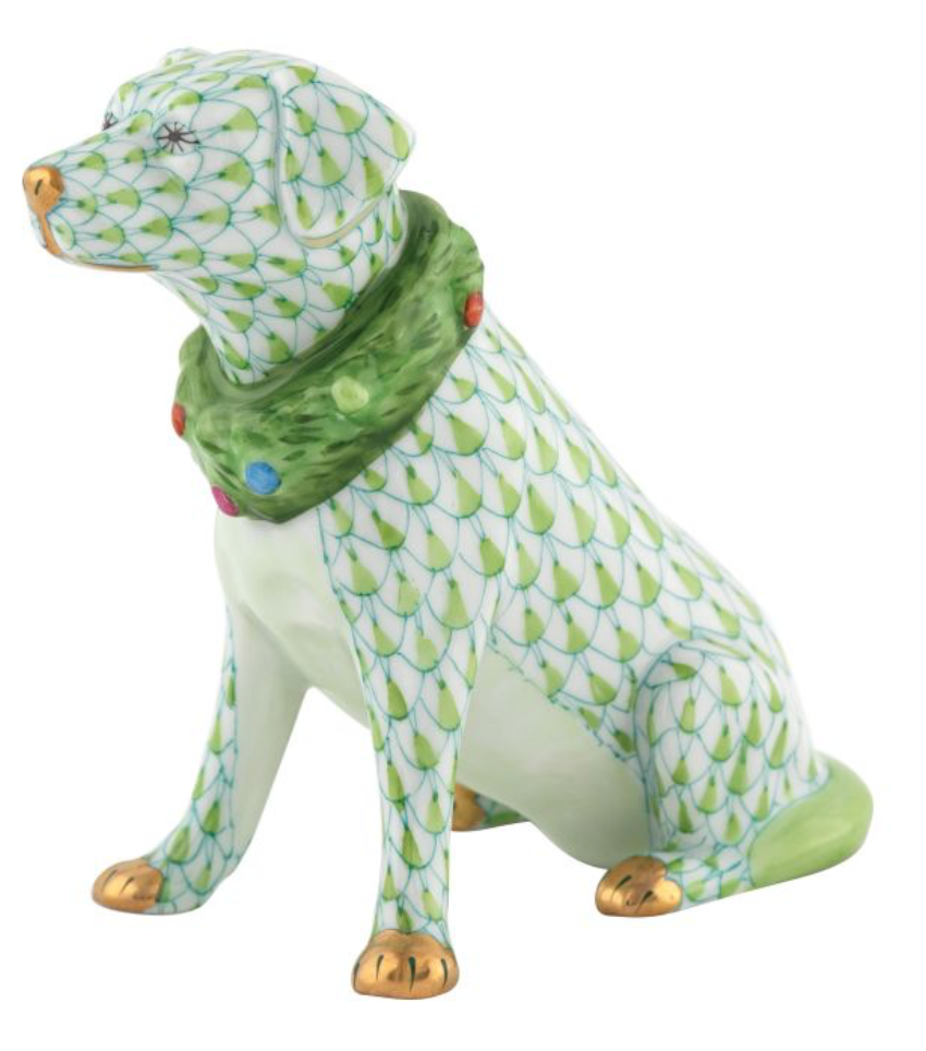 Herend Holiday Dog