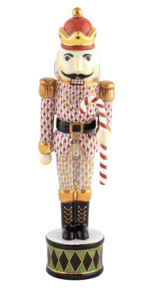 Herend Nutcracker With Candy Cane