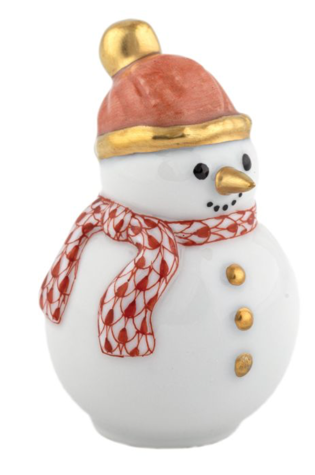 Herend Candy Cane Snowman