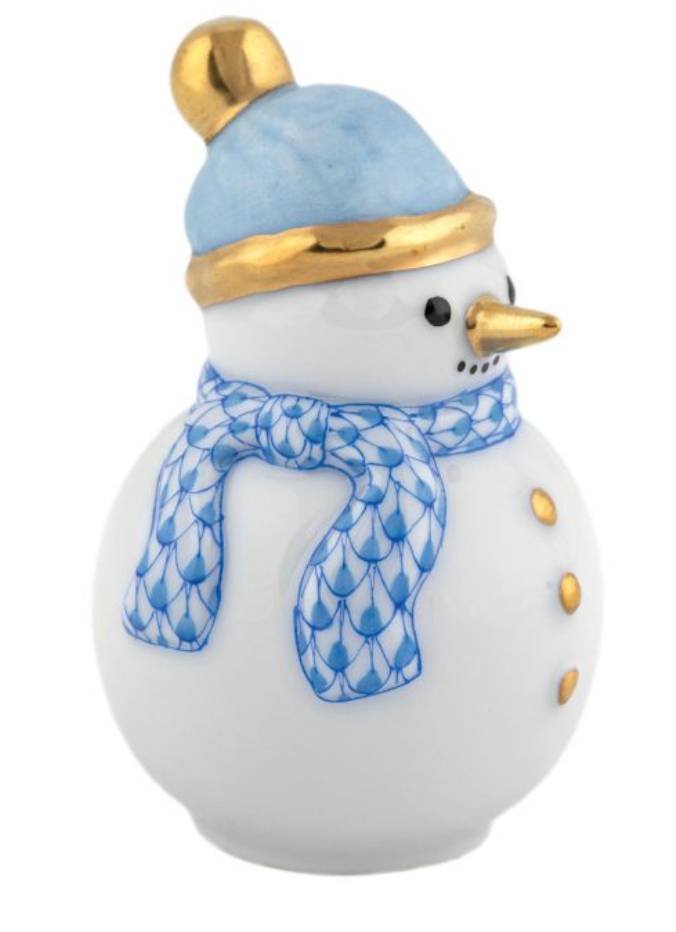 Herend Candy Cane Snowman
