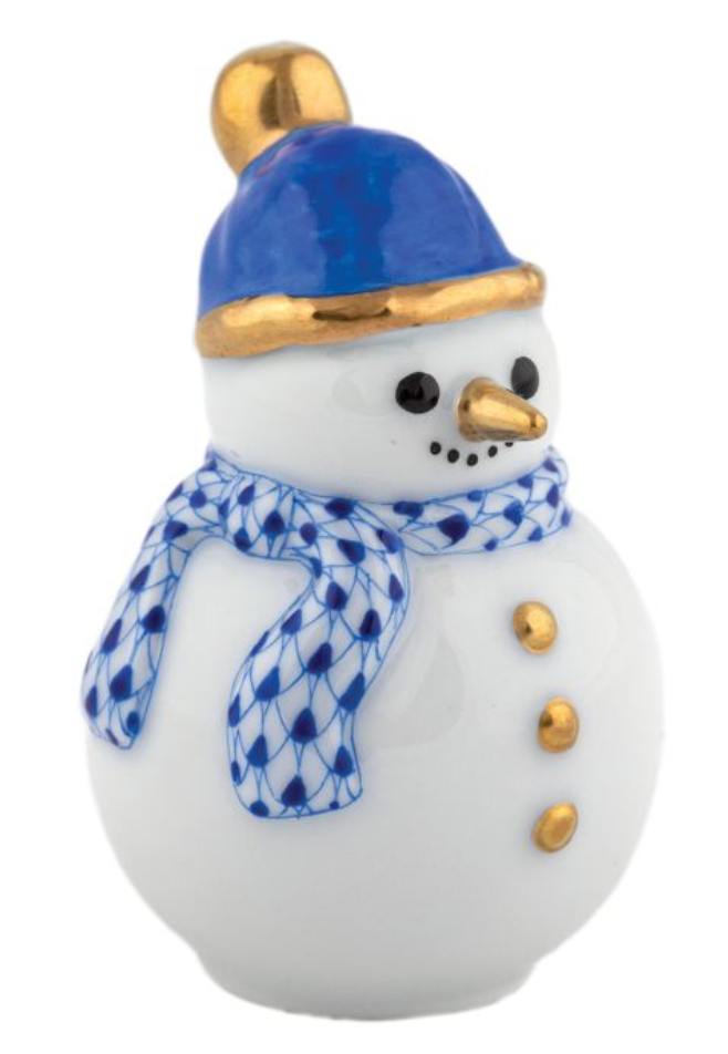 Herend Candy Cane Snowman