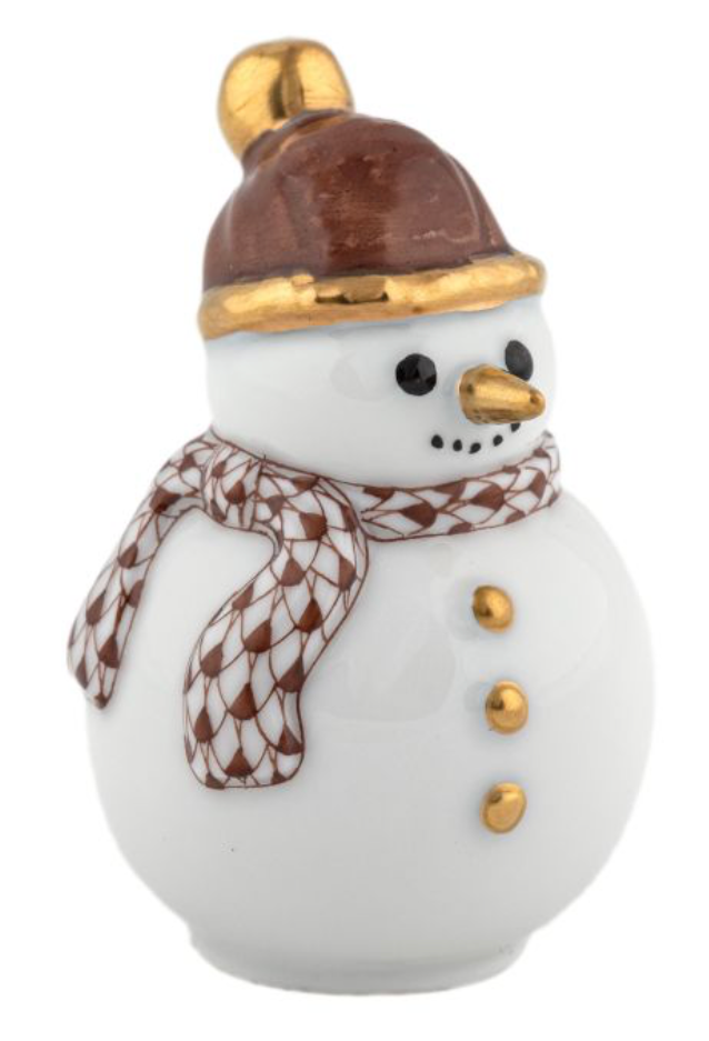 Herend Candy Cane Snowman
