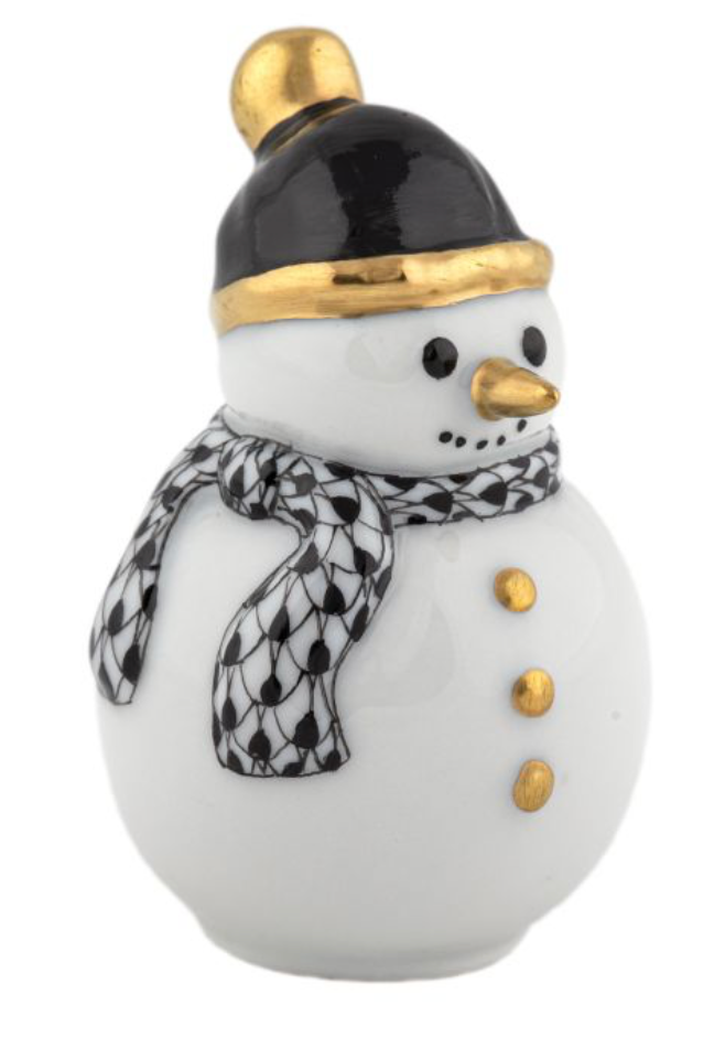 Herend Candy Cane Snowman