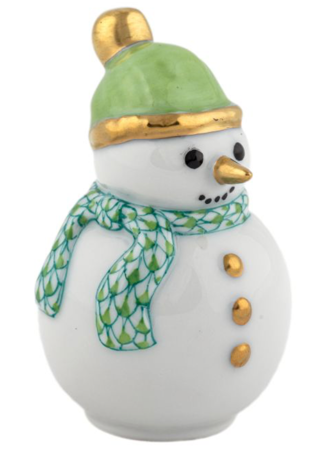 Herend Candy Cane Snowman
