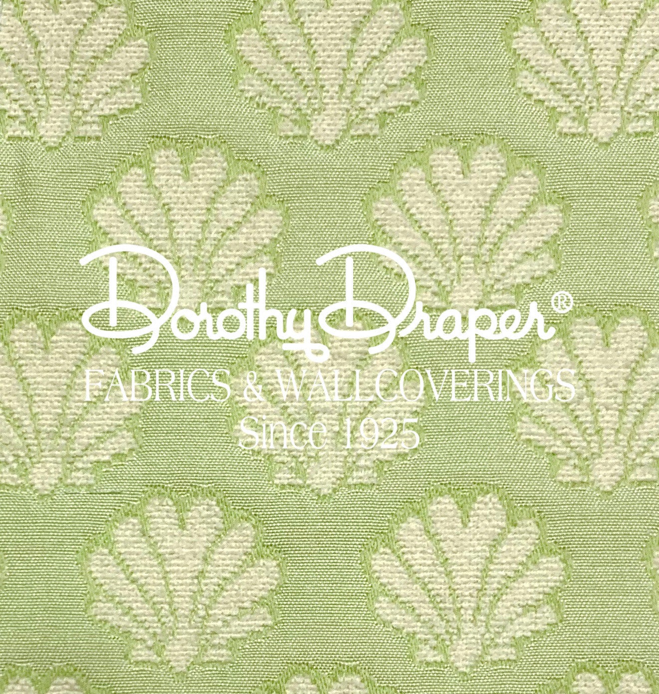 Summer Shells Pistachio & Cream Fabric
