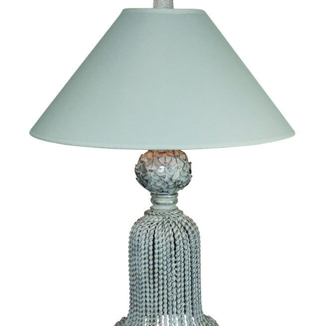 Desk Top Tassel Lamp - Silver Finish - Carleton Varney
