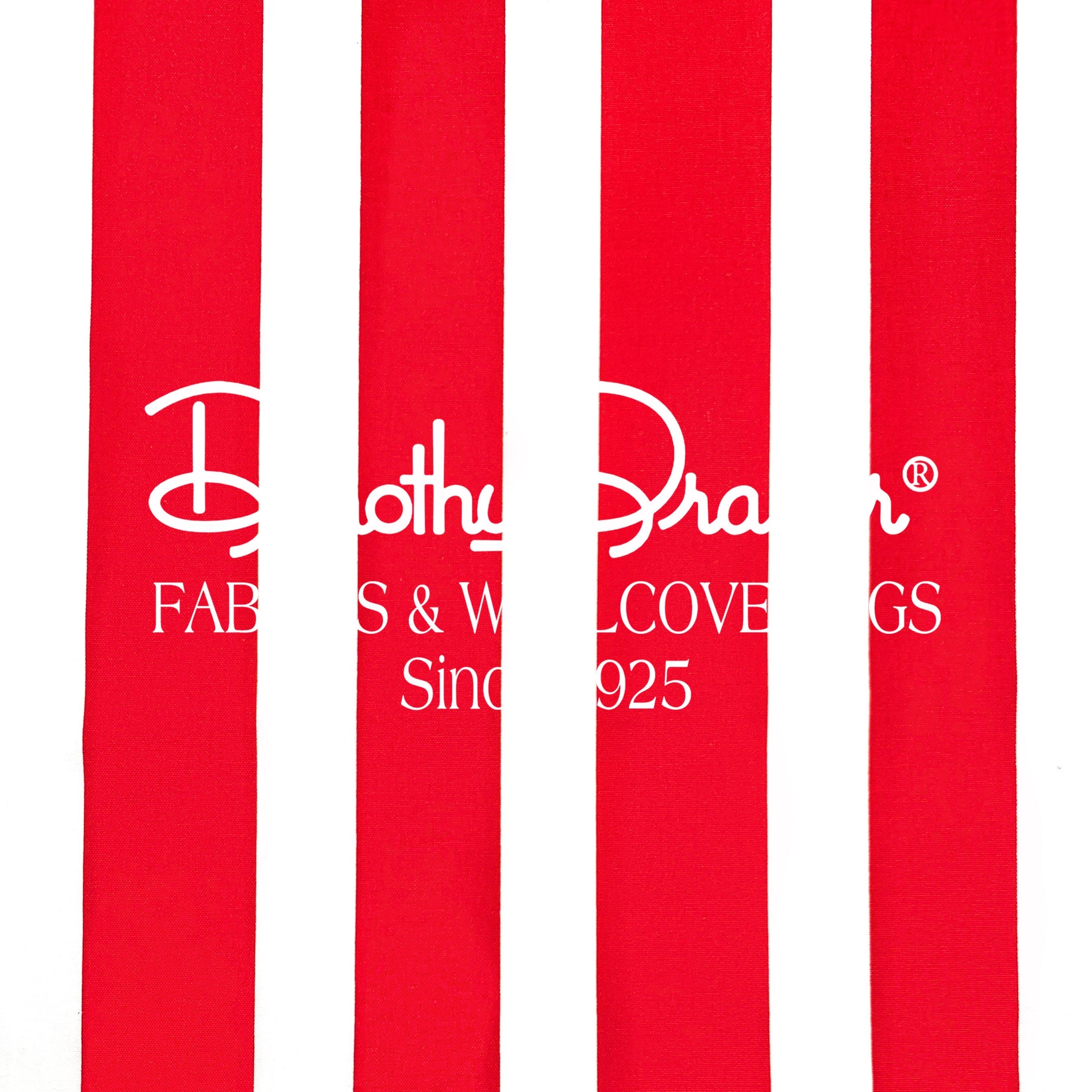 Draper Stripe Red Wallpaper