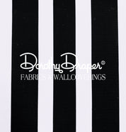 Draper Stripe Black Wallpaper