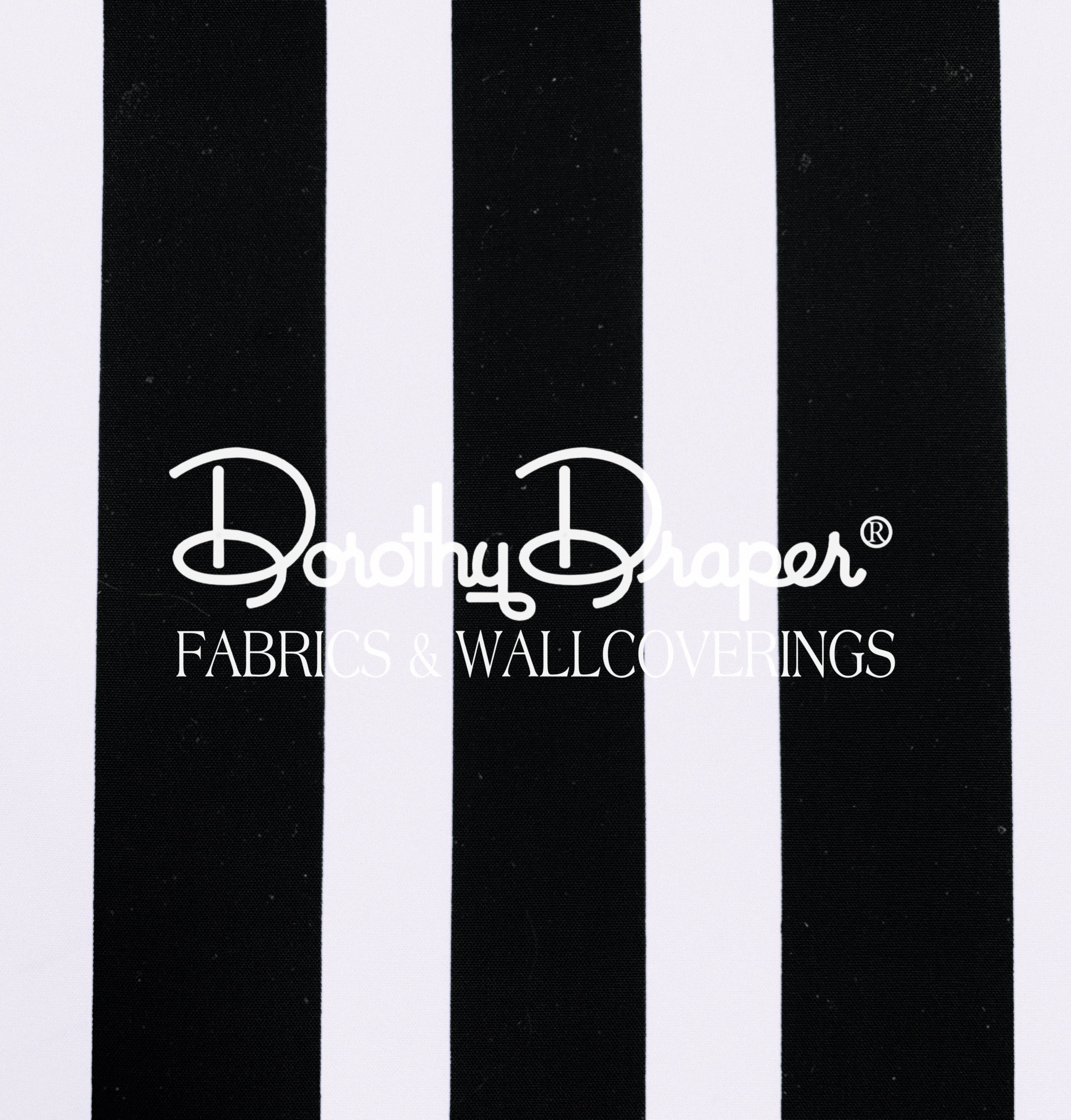 Draper Stripe Black Wallpaper