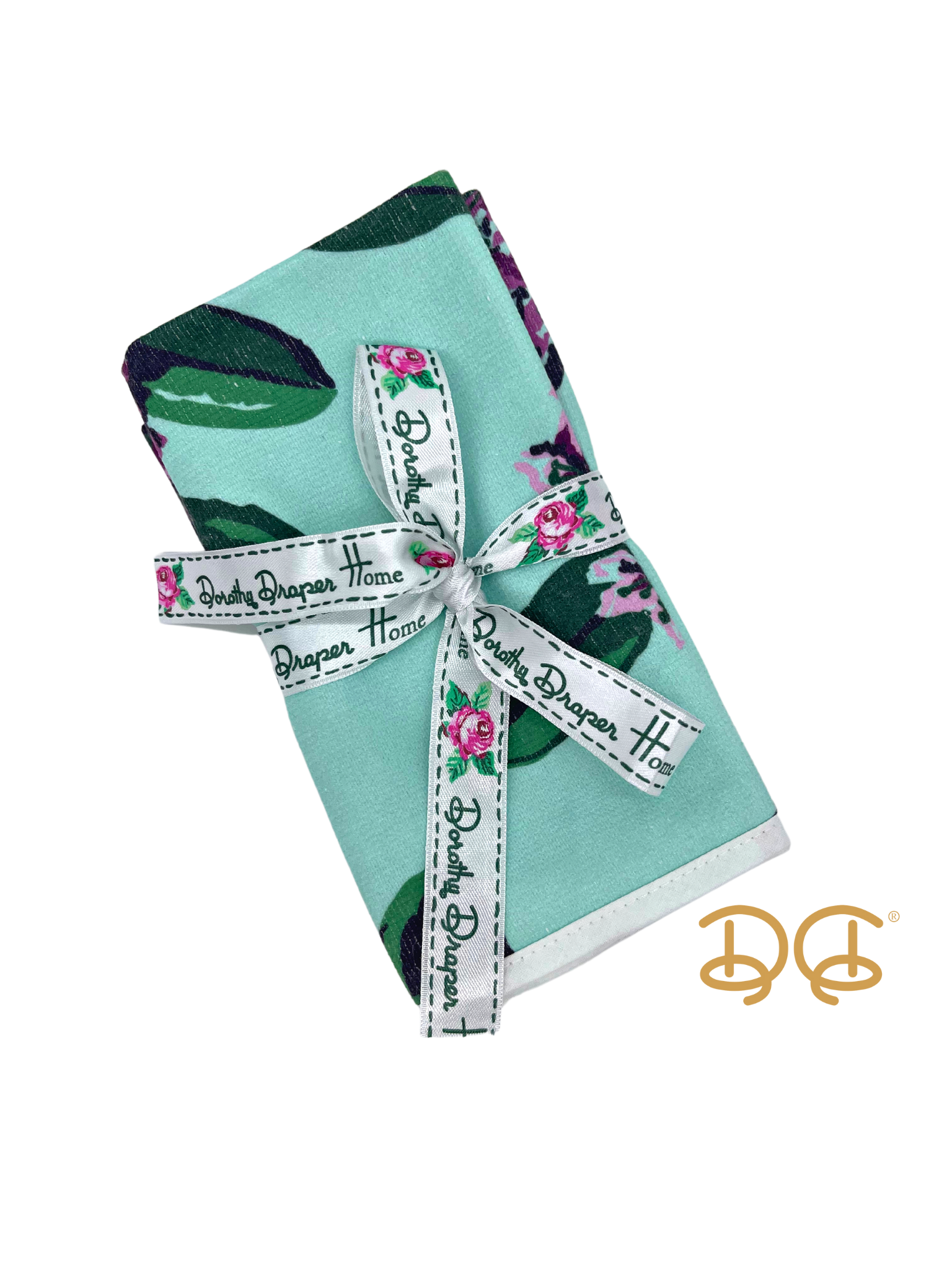 Printed Washcloth/Set of 3 - Rhododendron Mint