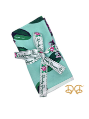 Printed Washcloth/Set of 3 - Rhododendron Mint