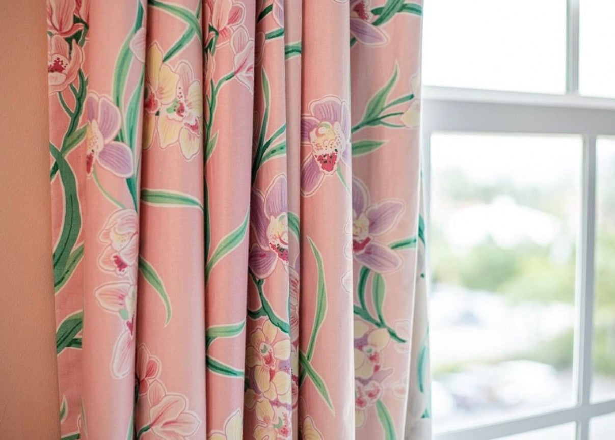 Cymbidium Orchid Pink Fabric