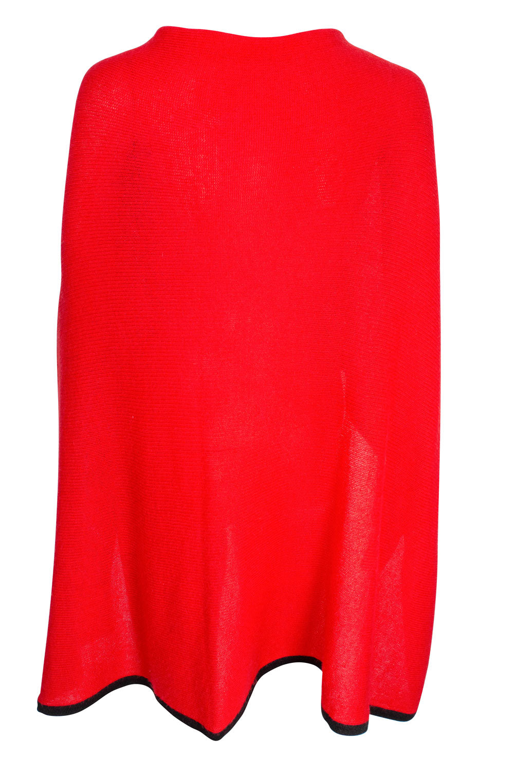 Cashmere Poncho - Red