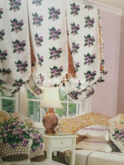 Sweet Violets Purple & White Fabric