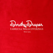 Ascot Velvet Red Fabric