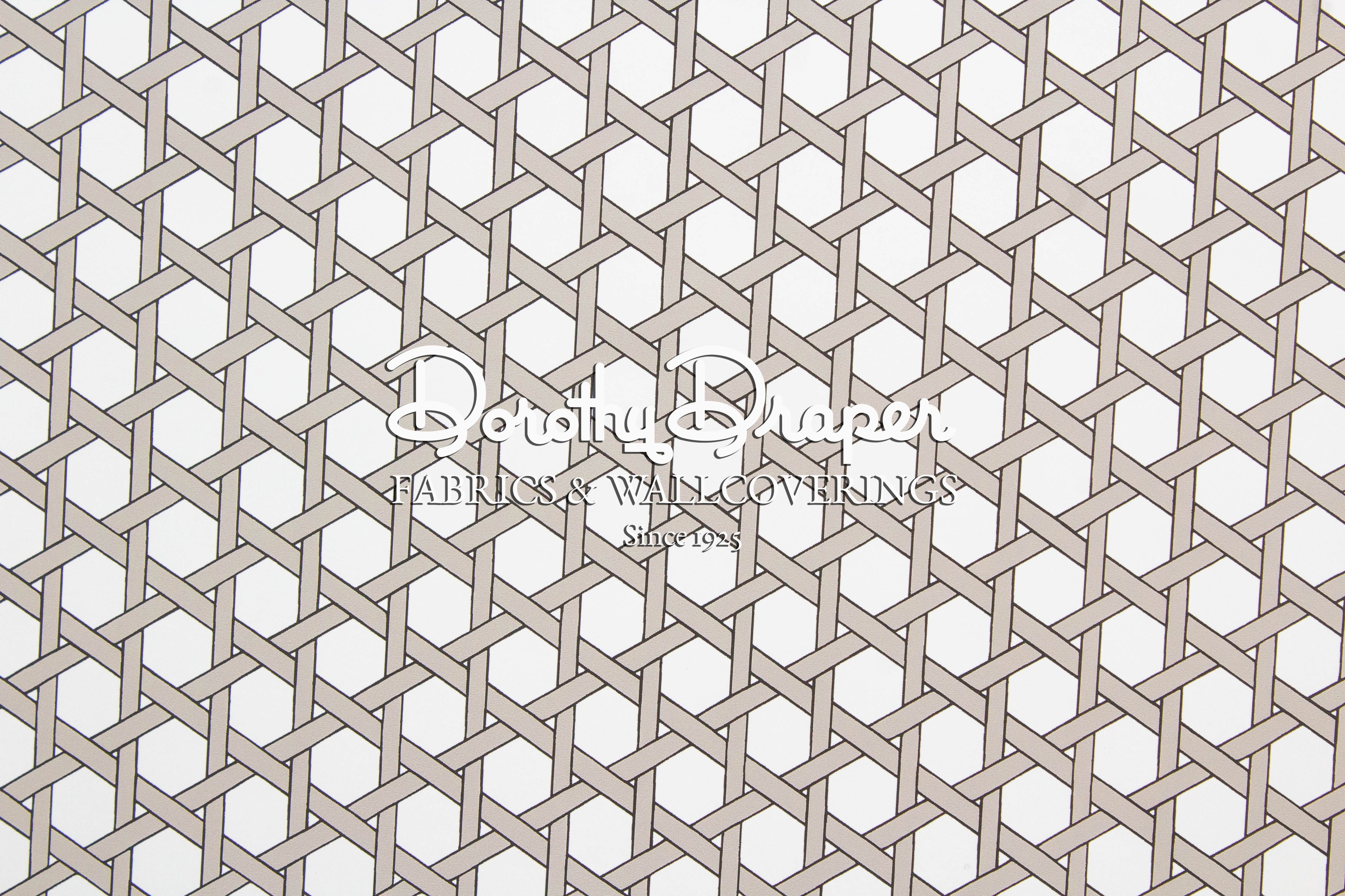 Basket Weave Brown Wallpaper