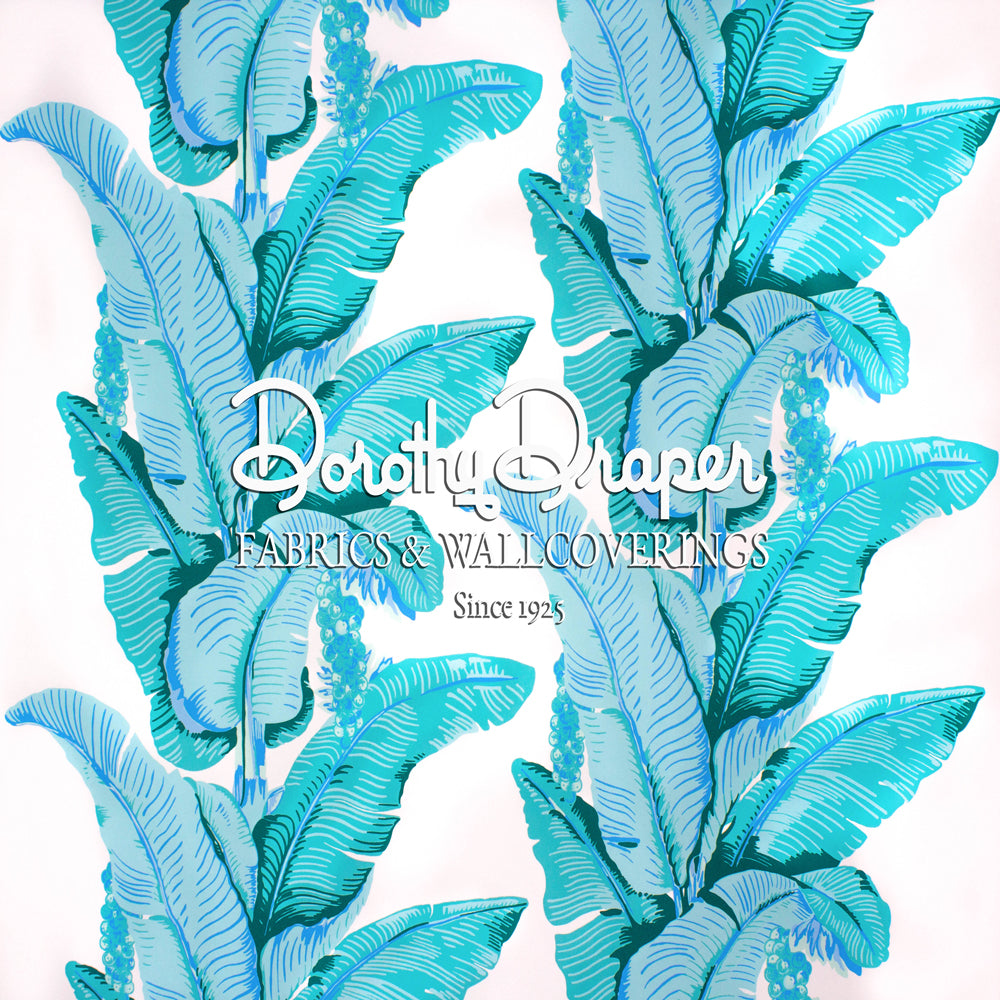 Brazilliance Grove Stripe Aqua Wallpaper