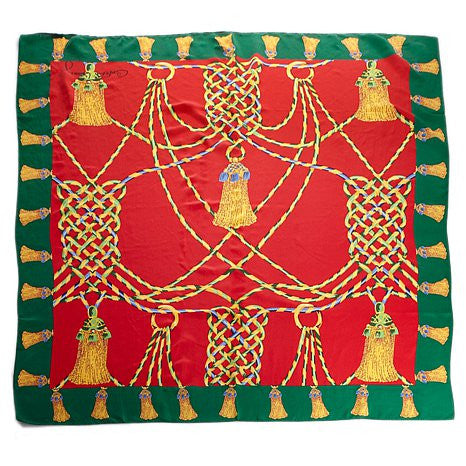Tassel Silk Scarf - Carleton Varney
