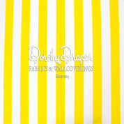 Draper Stripe Bright Yellow Fabric
