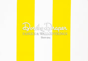 Draper Stripe Bright Yellow Fabric