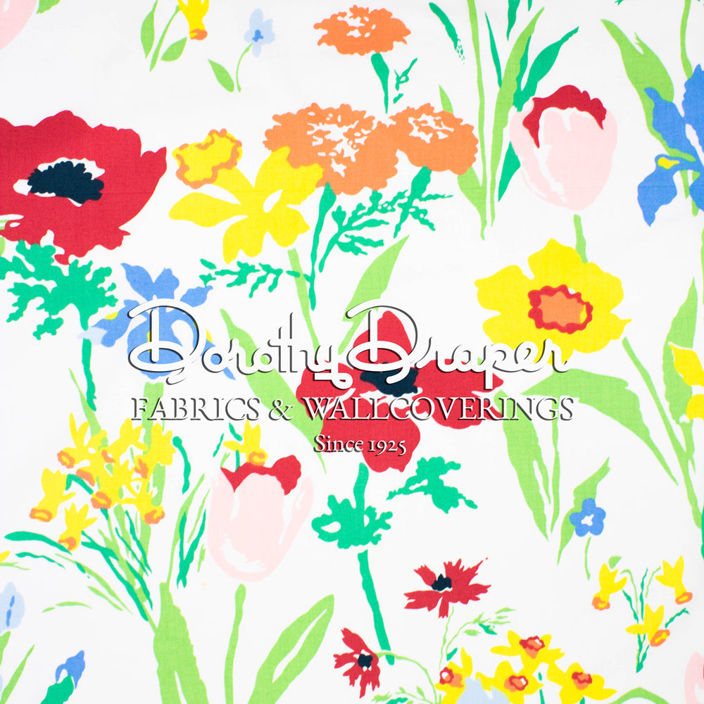 Les Fleures de Toulon Original White Fabric