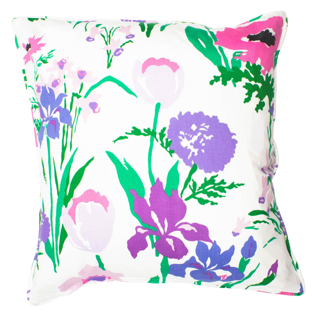 Les Fleures De Toulon Throw Pillow - Purple