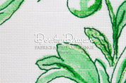 Martiniek Green & White Fabric