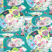 Nelson Imari Plate Green Fabric