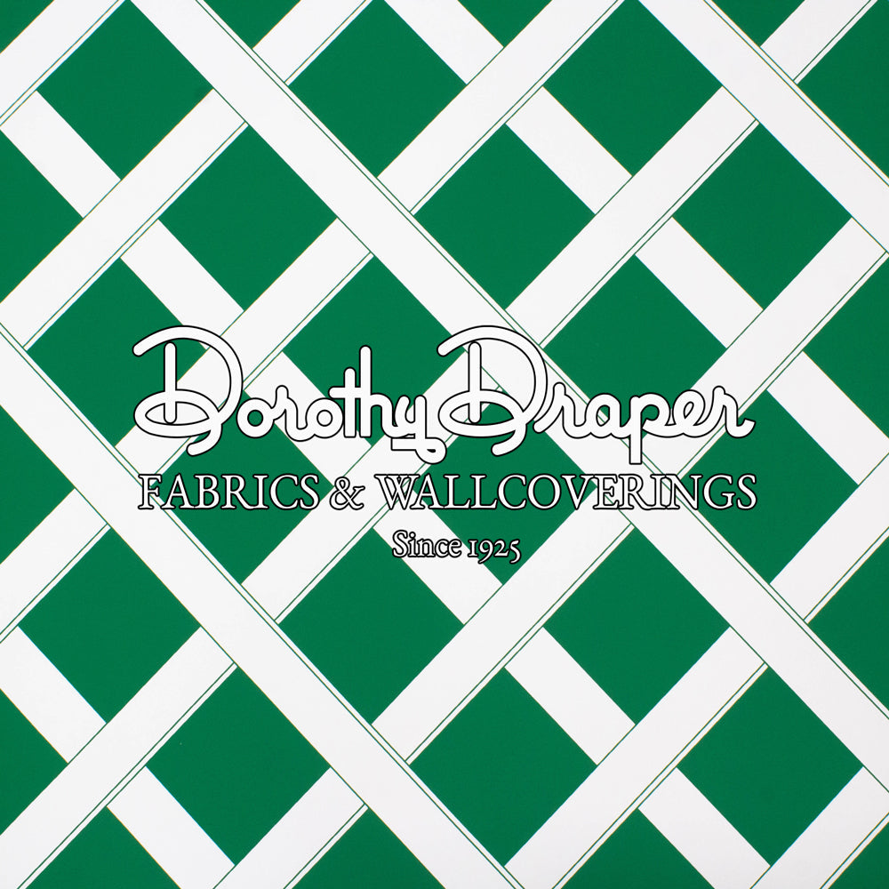 Palm Beach Trellis Green Wallpaper