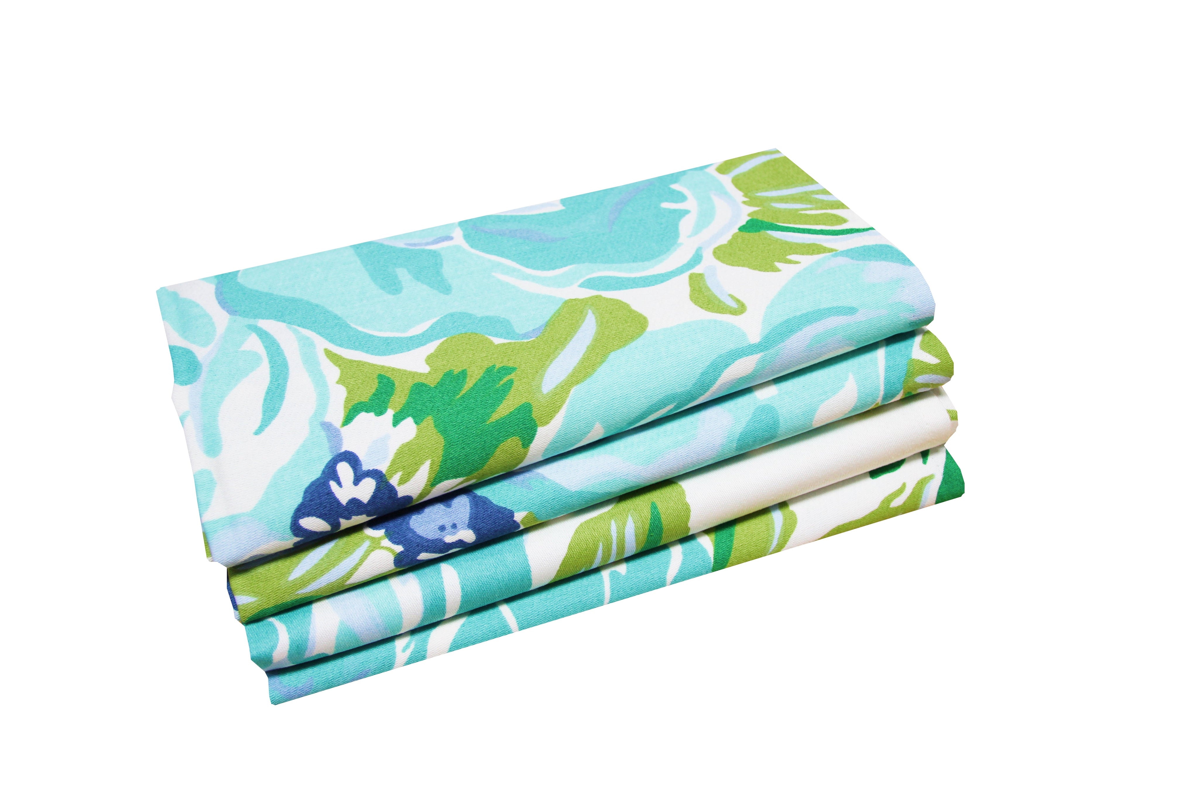 Set of 4 Napkins - Princess Grace Rose Blue - Carleton Varney