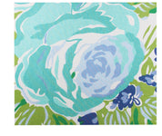 Set of 4 Napkins - Princess Grace Rose Blue - Carleton Varney