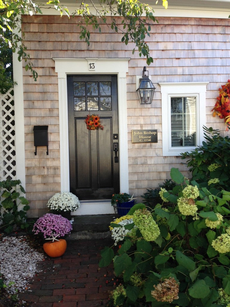 Your Family Decorator: Color fall with autumn blankets, Honey Crisp apples, candlesticks, Montauk daisies