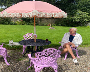 You'll be made in the shade with a colorful beach umbrella