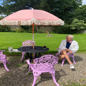 You'll be made in the shade with a colorful beach umbrella